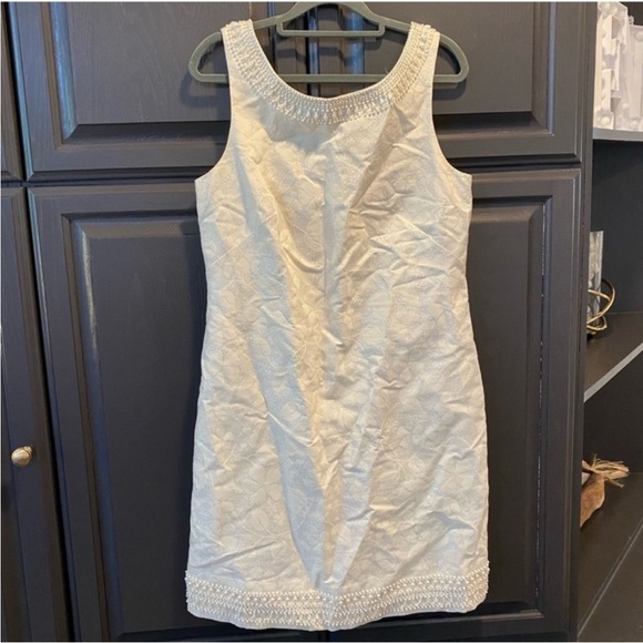 Lilly Pulitzer Elegant White Sleeveless Dress size 8 - Picture 9 of 9